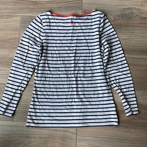 Boden navy blue/white striped tee